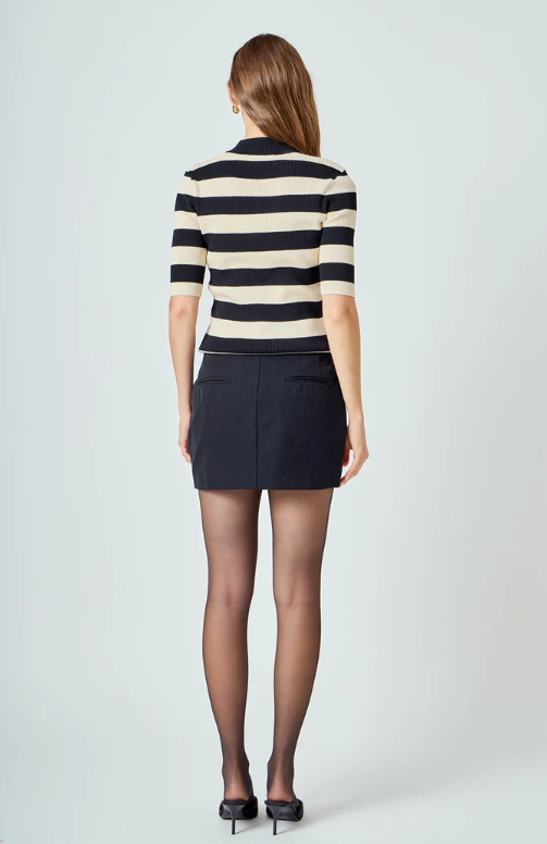 Striped Knit Top