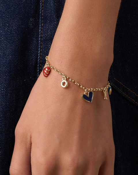 Campbell Heart Charm Bracelet