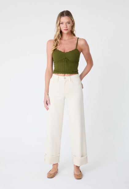 Vintage Selvedge Wide Leg Cuff Jean