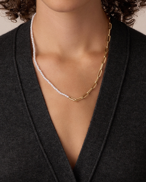 Florence Pearl Chain Necklace