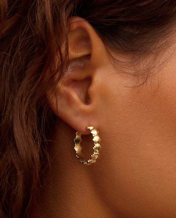 Scallop Mini Hoops