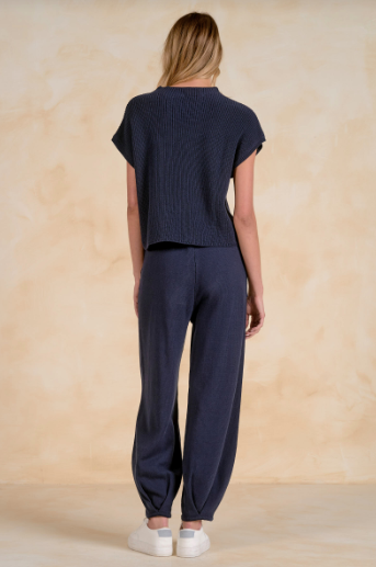 Cap Sleeve Crew Sweater