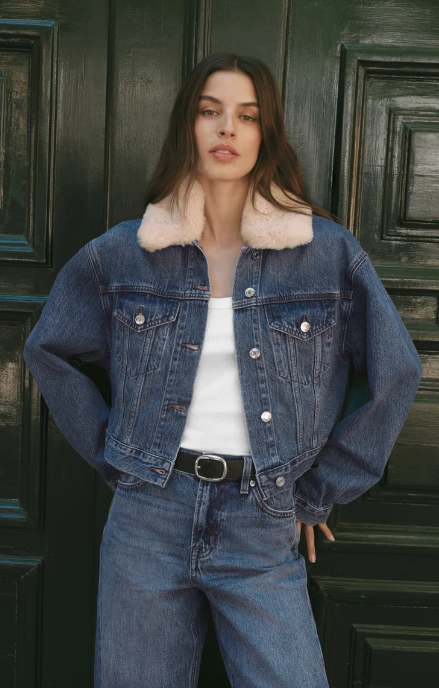 Dailey Denim Fur Jacket