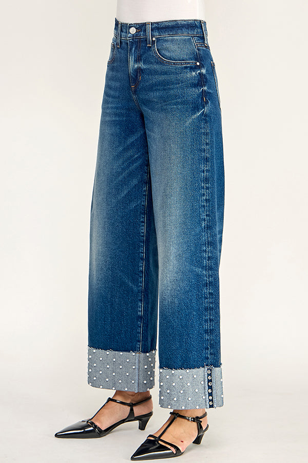 Parker Cuff Studded Jean