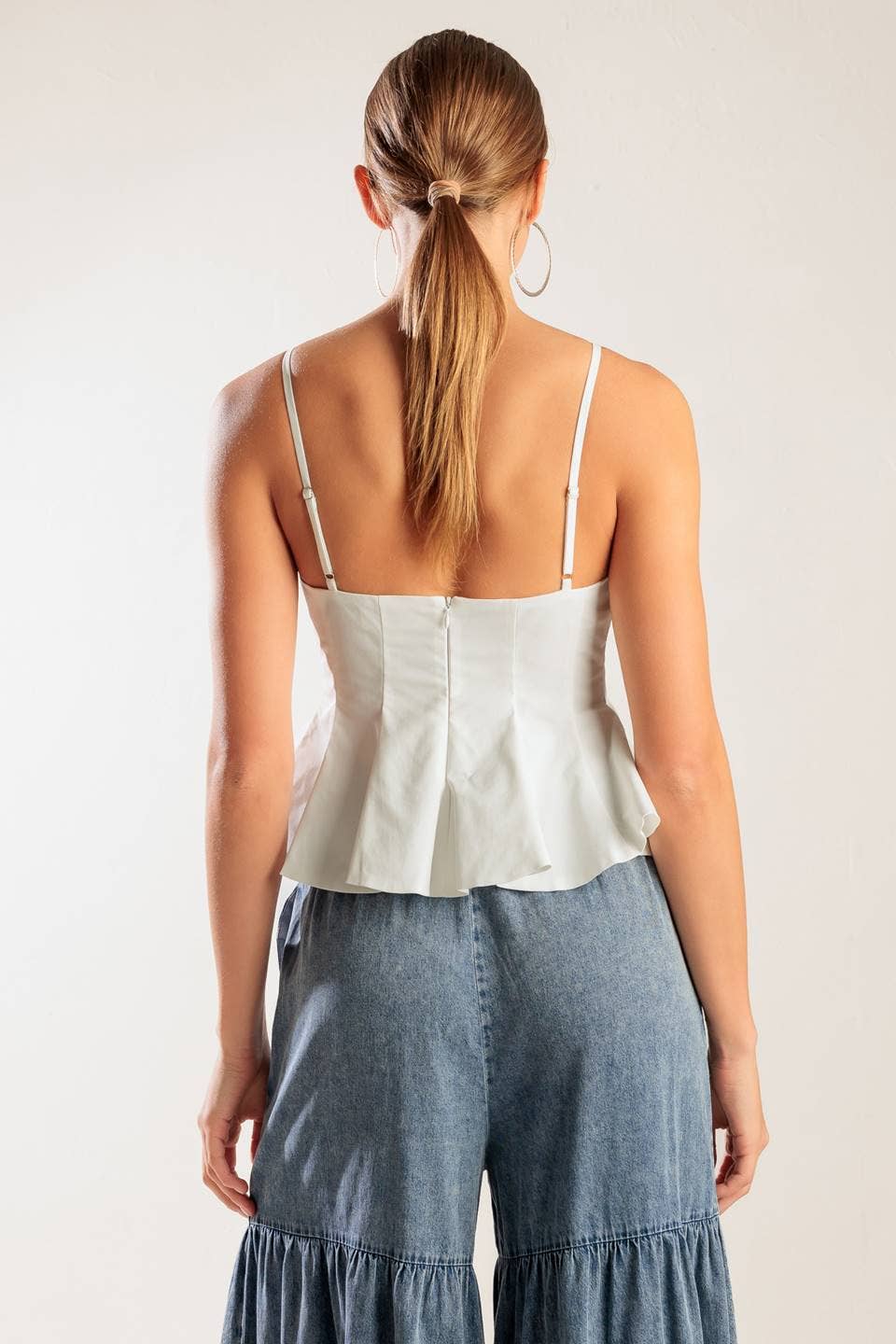 Solid Woven Cami Top