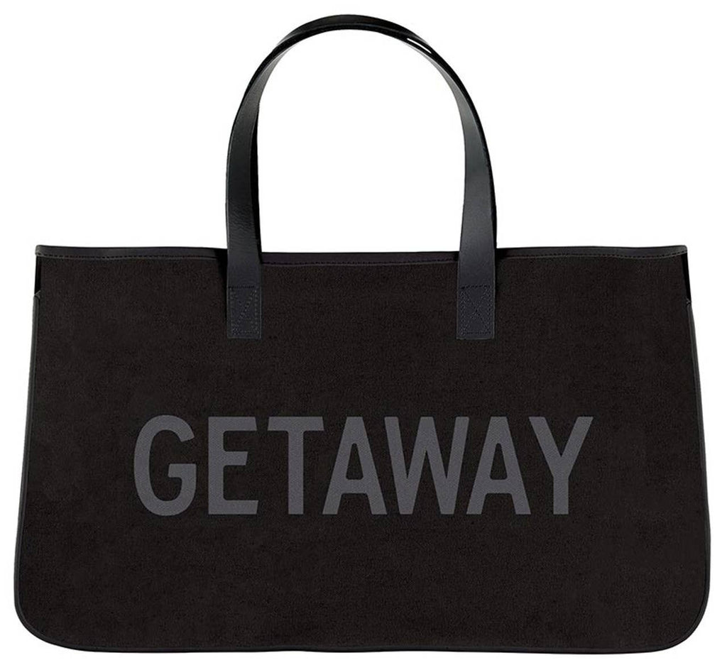 Black Canvas Tote - Getaway