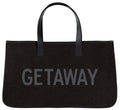 Black Canvas Tote - Getaway