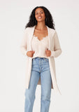 Long Sleeve Belted Hooded Cardigan