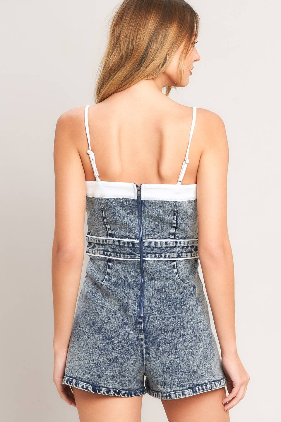 Acid Washed Romper