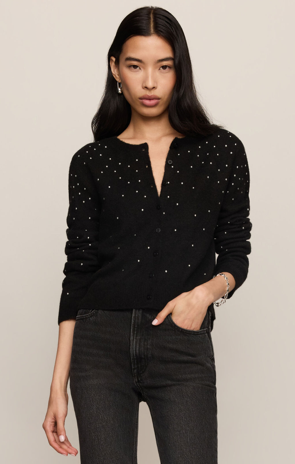 Medina Studded Cardigan