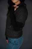 Puffer Jacket W/ Ribbed Sleeves