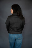 Puffer Jacket W/ Ribbed Sleeves