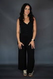 Shirred Back Crop Culotte