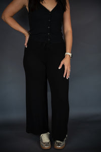 Shirred Back Crop Culotte