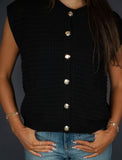 Sleeveless Cardigan